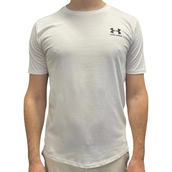 Under Armour Sportstyle Logo T-Shirt Men's Size M Color White Short Sleeve Tee - Picture 1 of 6